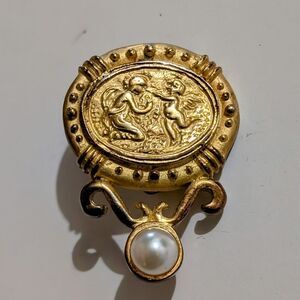 KARELSTERALING GF STERLING SINGLE CLIPON EARRINGS DOVE HAND ANGEL WING STAMPED